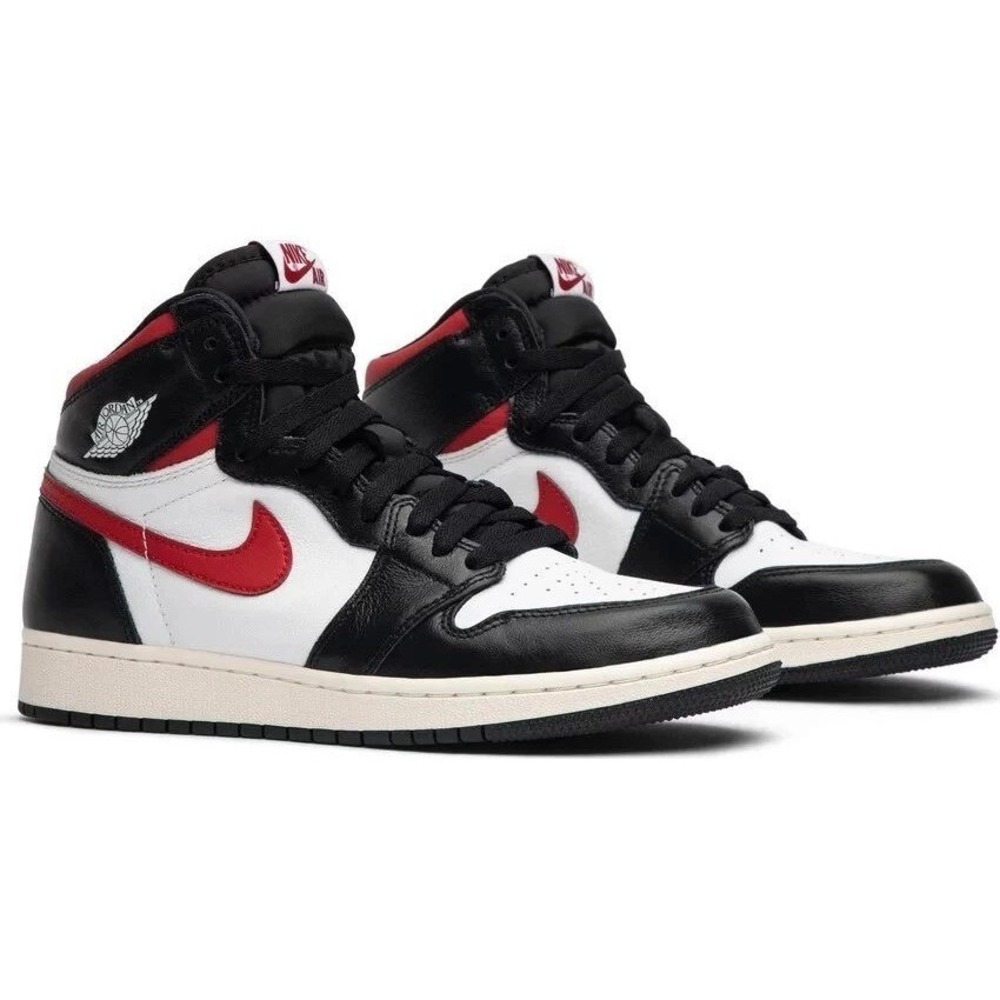 Air Jordan 1 Retro High OG GS Black Gym Red White Sail 575441 061 Size 6Y